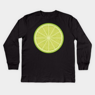 Lime Slice Kids Long Sleeve T-Shirt